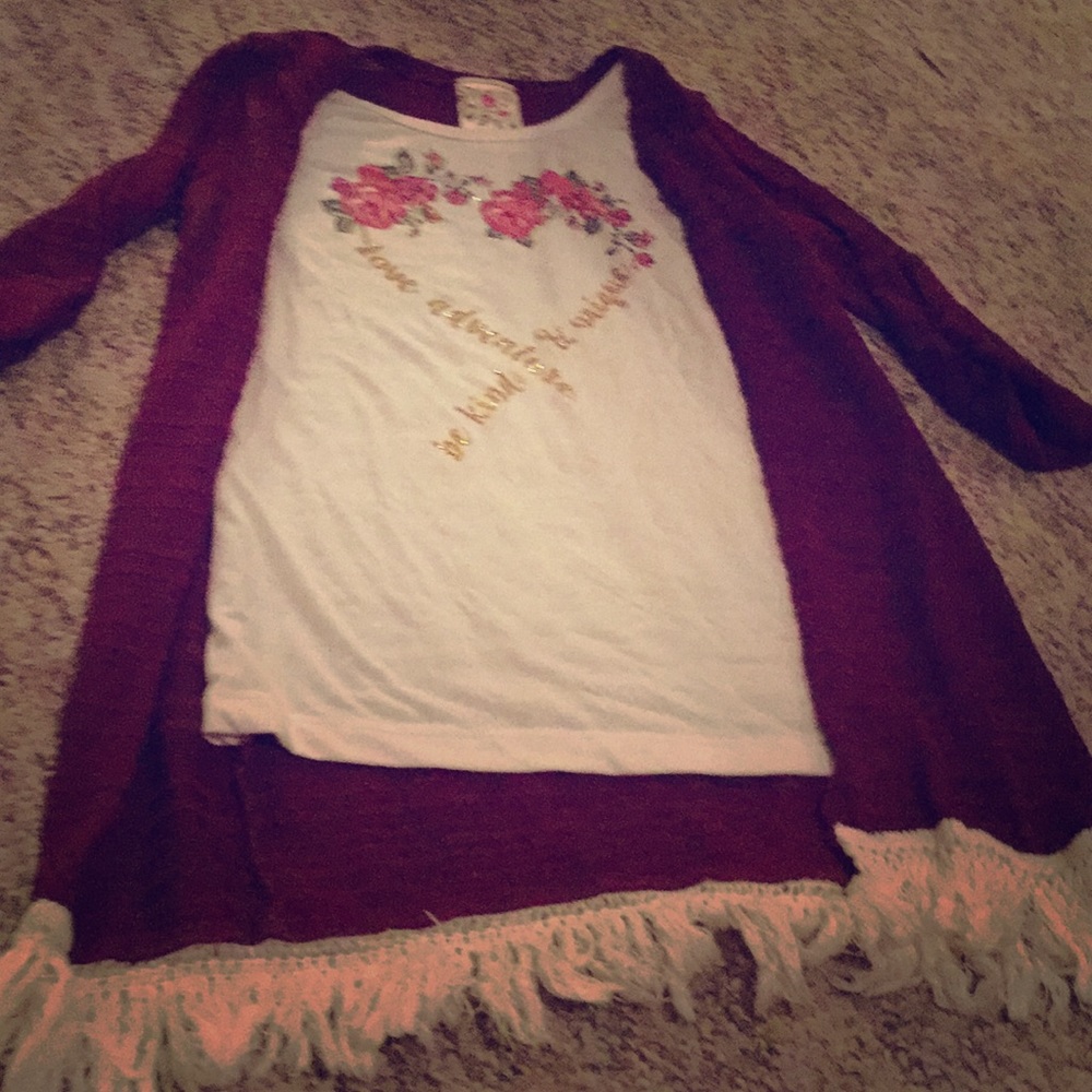 Shirt with sweater